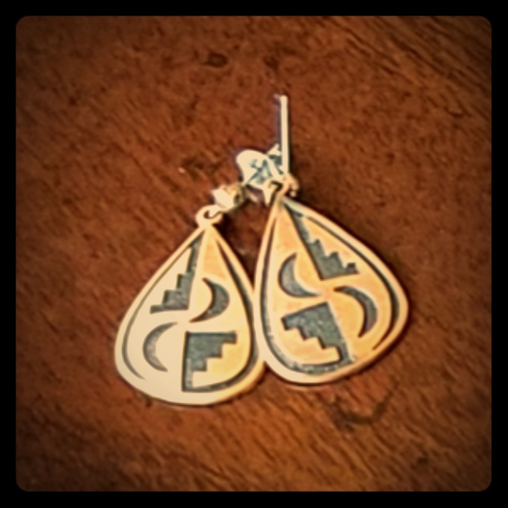 Southwest copper earrings